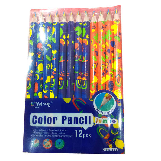 Yalong Multi Color Jumbo Color Pencils