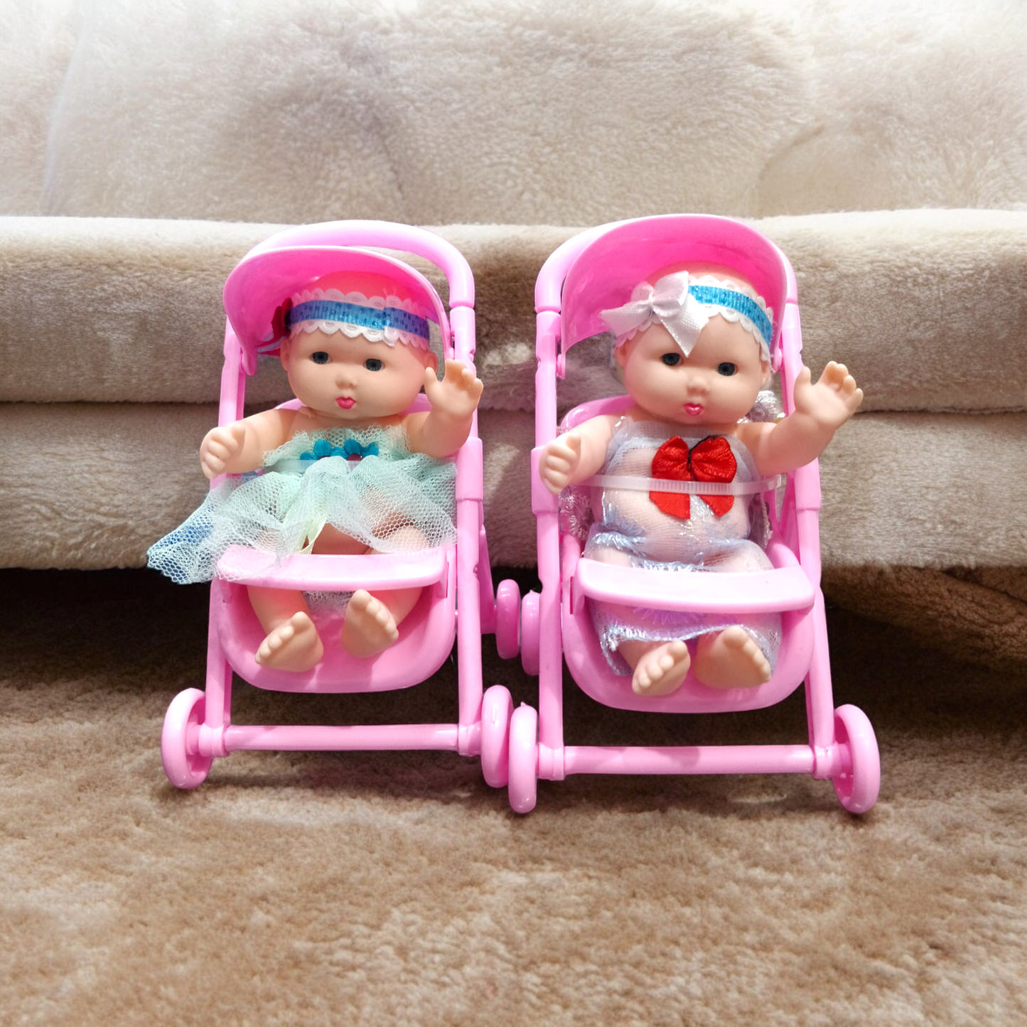 Mini Baby Doll With Pram