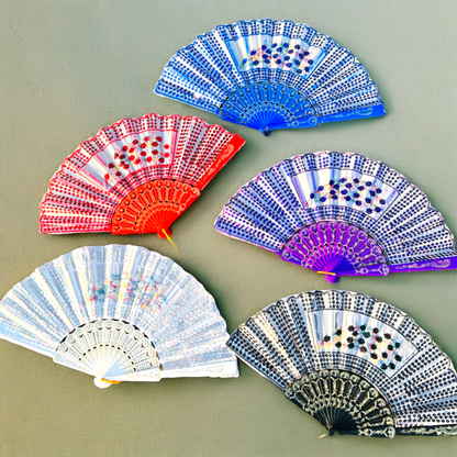 Sequin Chinese Hand Fan