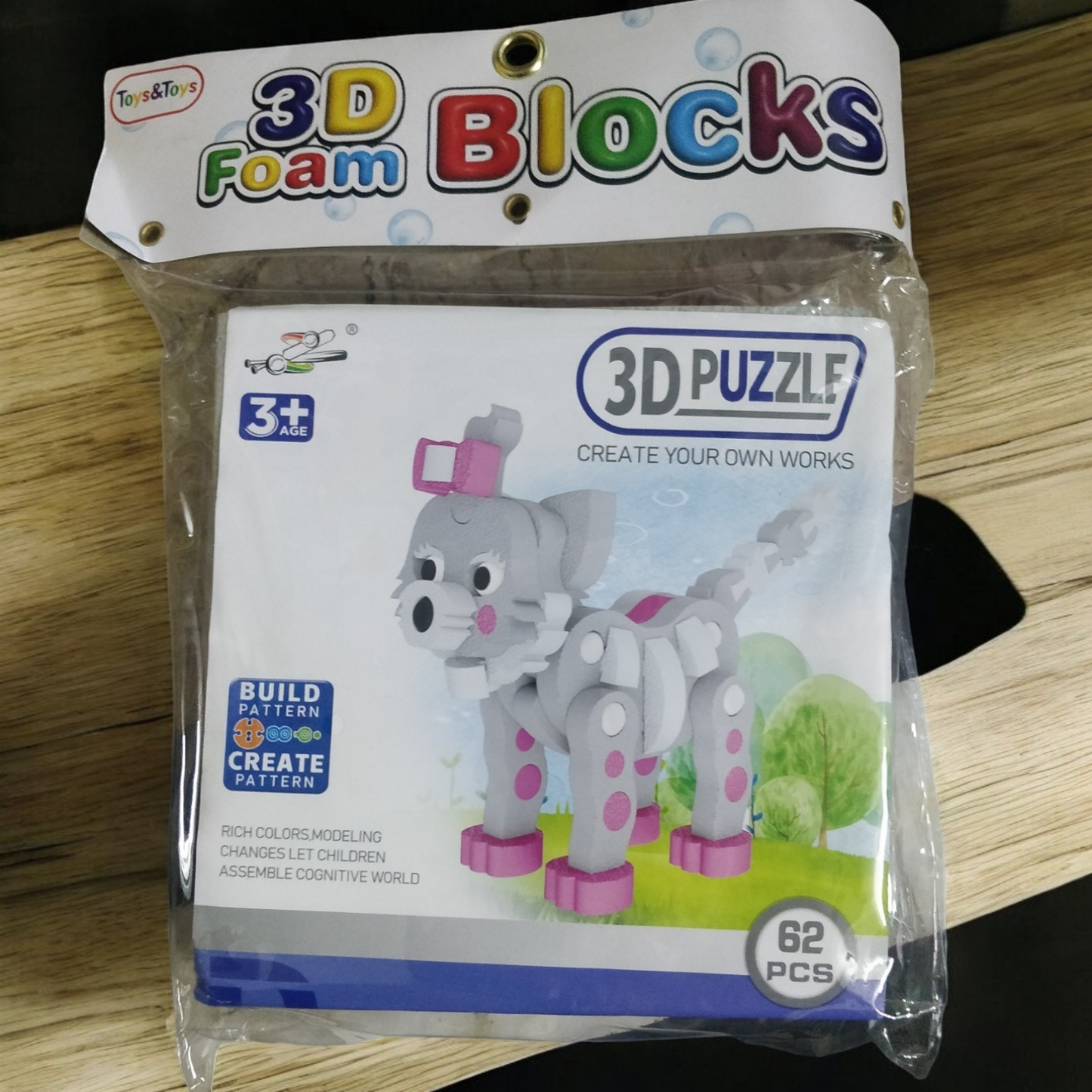 3D Eva Foam Cat Puzzle Blocks