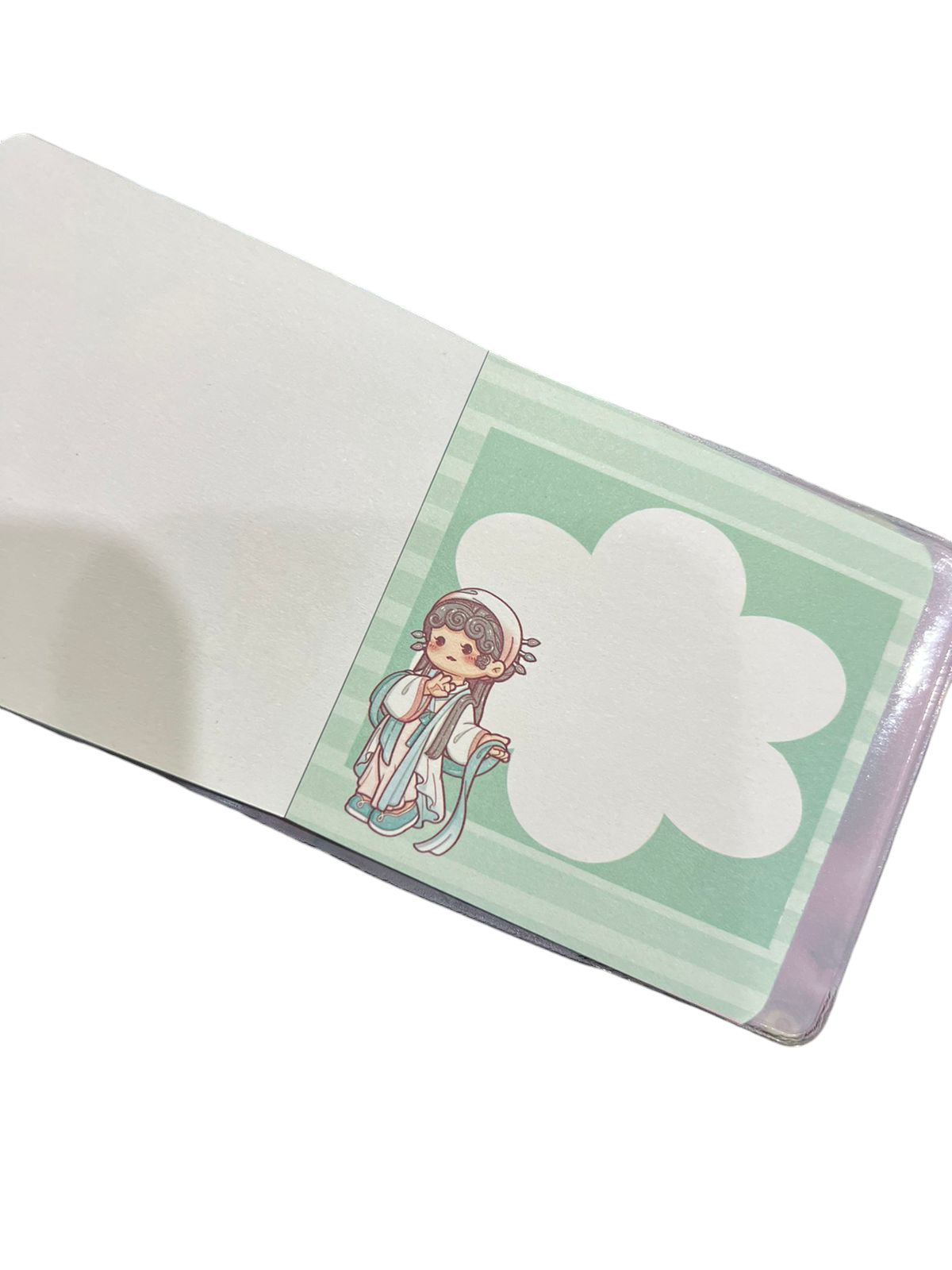 Doll Watery Confetti Filled Mini Sticker Note Book