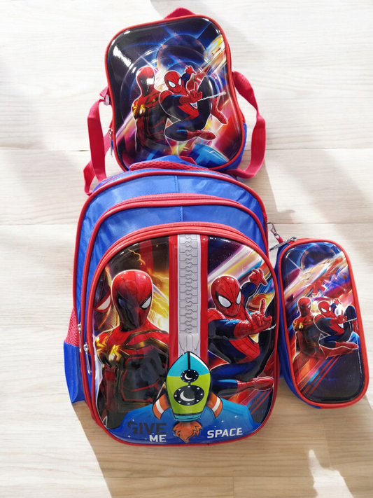 Spider Man 3 pc School Bag