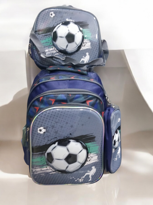 Foot Ball 3 Pc School Bag