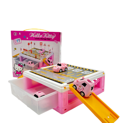 Hello Kitty Car Track Storage Box