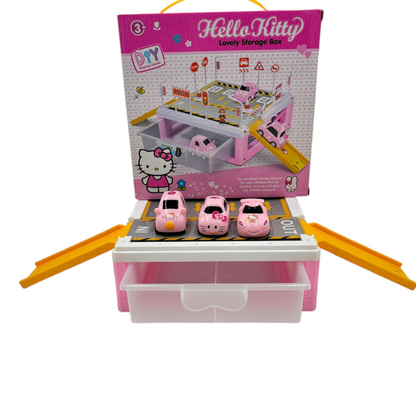 Hello Kitty Car Track Storage Box