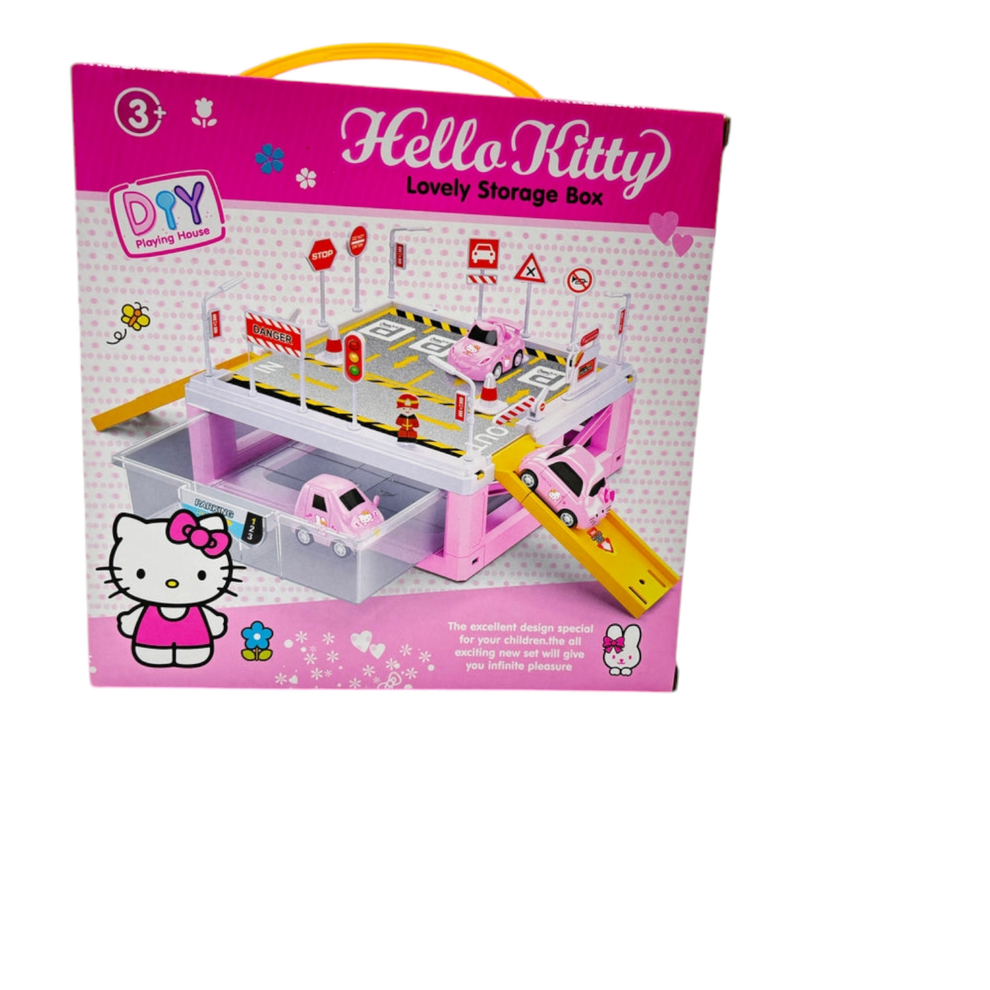 Hello Kitty Car Track Storage Box