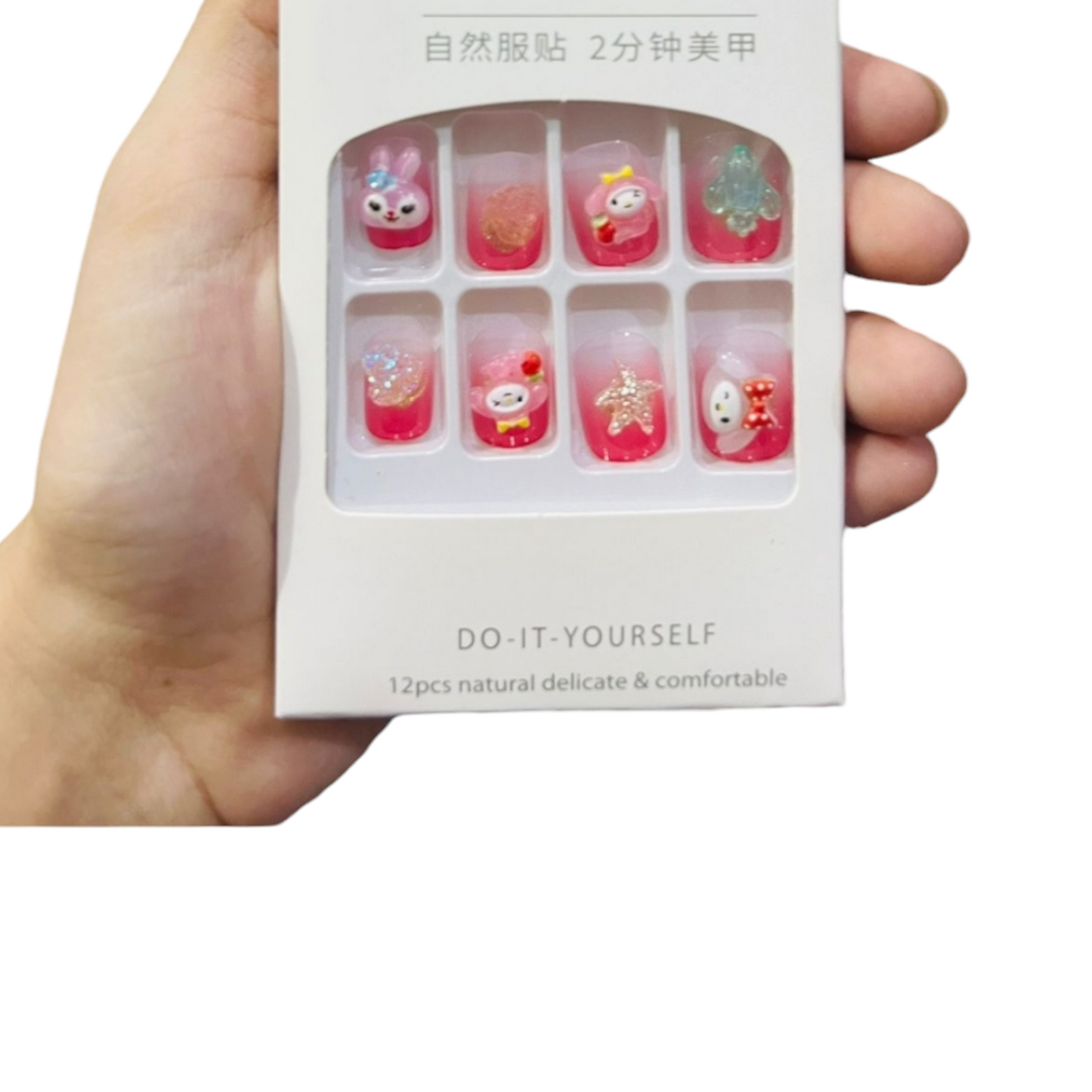 Sanrio Kids Fake Nails With sticker Sheets