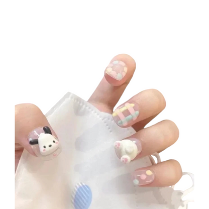 Sanrio Kids Fake Nails With sticker Sheets