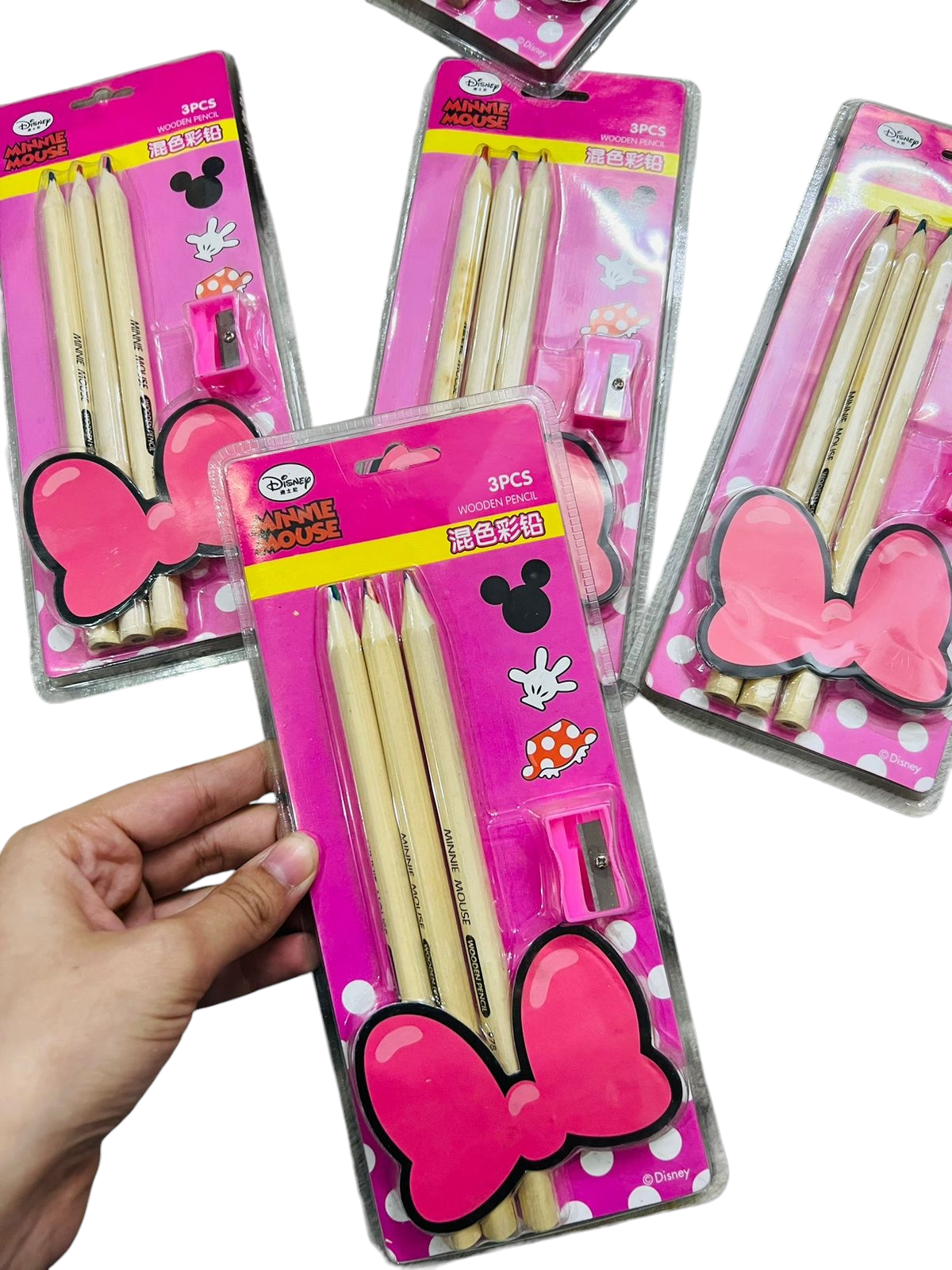 Minnie Mouse Rainbow Pencils Set