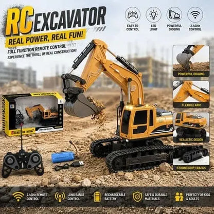 3 in 1 Engineering Remote Control RC Construction Truck With Realistic Steam