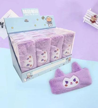 Sanrio Multi Purpose Fur Pouch My Melody |  Kuromi |  Cinnamoroll | Pompompurin