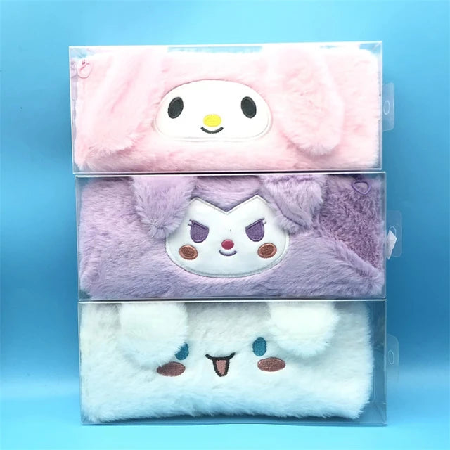 Sanrio Multi Purpose Fur Pouch My Melody |  Kuromi |  Cinnamoroll | Pompompurin