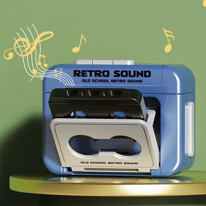 Mini Retro Cassette Recorder Music Key Chain | Record & Play