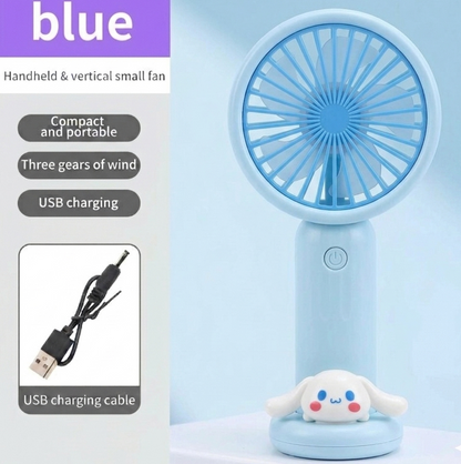 Sanrio Kuromi Cinnamoroll Chargeable Fan With Light