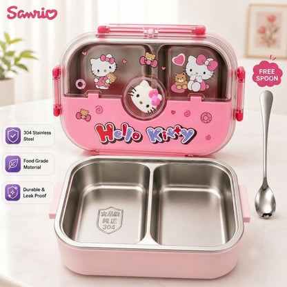 Sanrio Stainless Steel Bento Lunch Box With Free Spoon