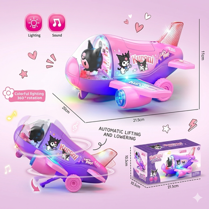 Sanrio Kuromi Aeroplane With Lights And Music