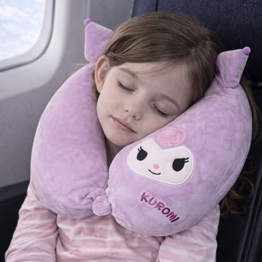 Sanrio Neck Pillow For Car Or Aeroplane Travel | Kuromi Cinnamoroll My Melody