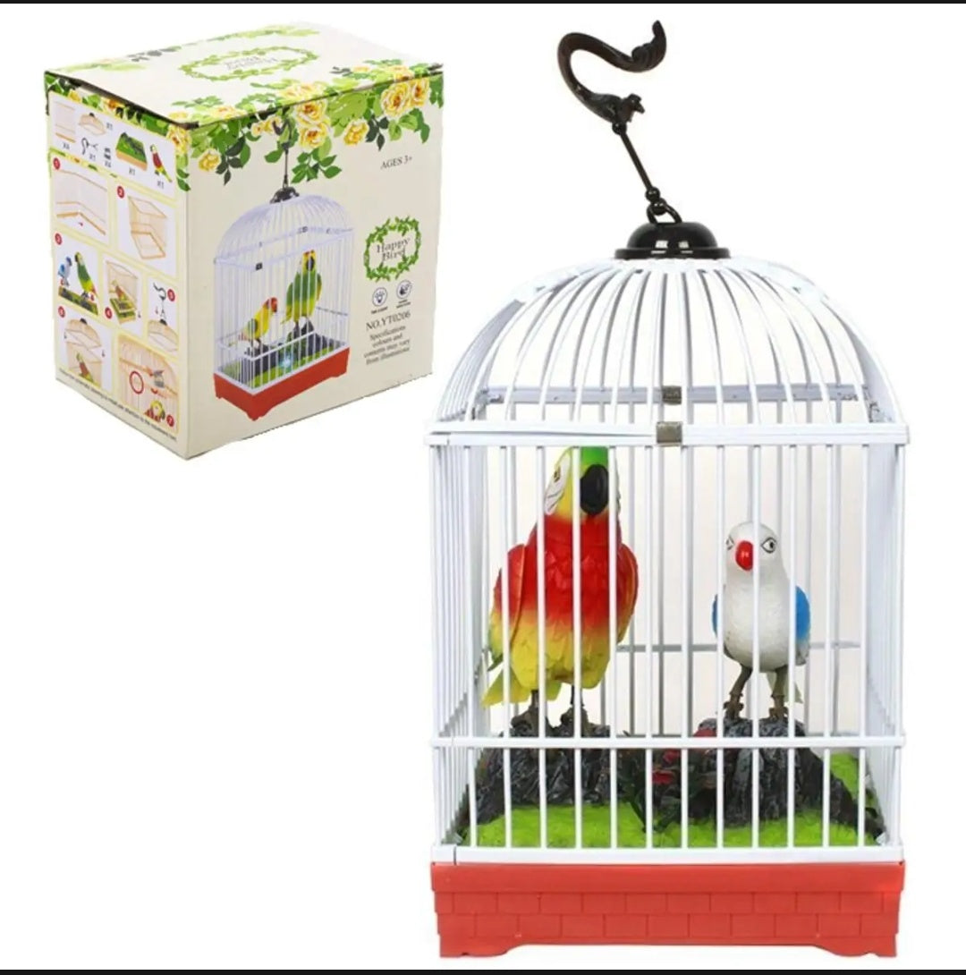 Happy Stimulating Birds Cage With Light And Sound