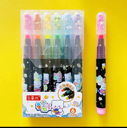 Kawaii Star Highlighters Pens