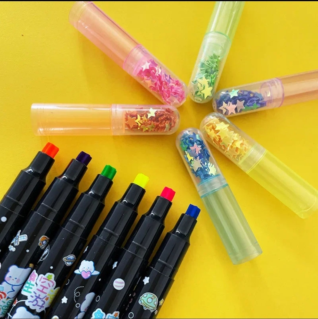 Kawaii Star Highlighters Pens