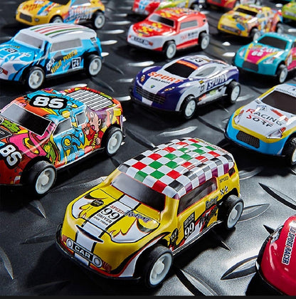 30 Metal Cars Set With Storage Box