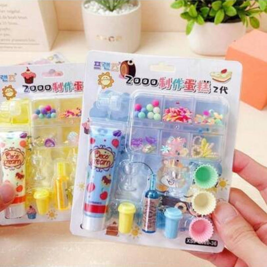Mini DIY Cake Decoration Set – Fun Craft Kit for Kids