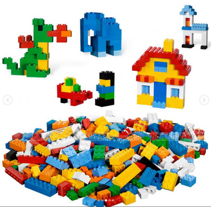 Kids Colorful Blocks With Storage Box