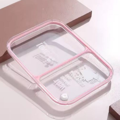 2-Compartment Stainless Steel Bento Lunch Box – Leakproof, Includes Sauce Bowl & Cutlery
