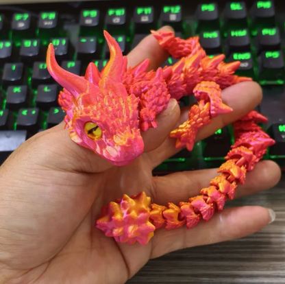 3D Chinese Dragon Full Body Movable Joints Satisfying Sound and Shapes