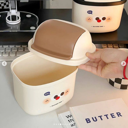 Kawaii Desk Dustbin Trash Can