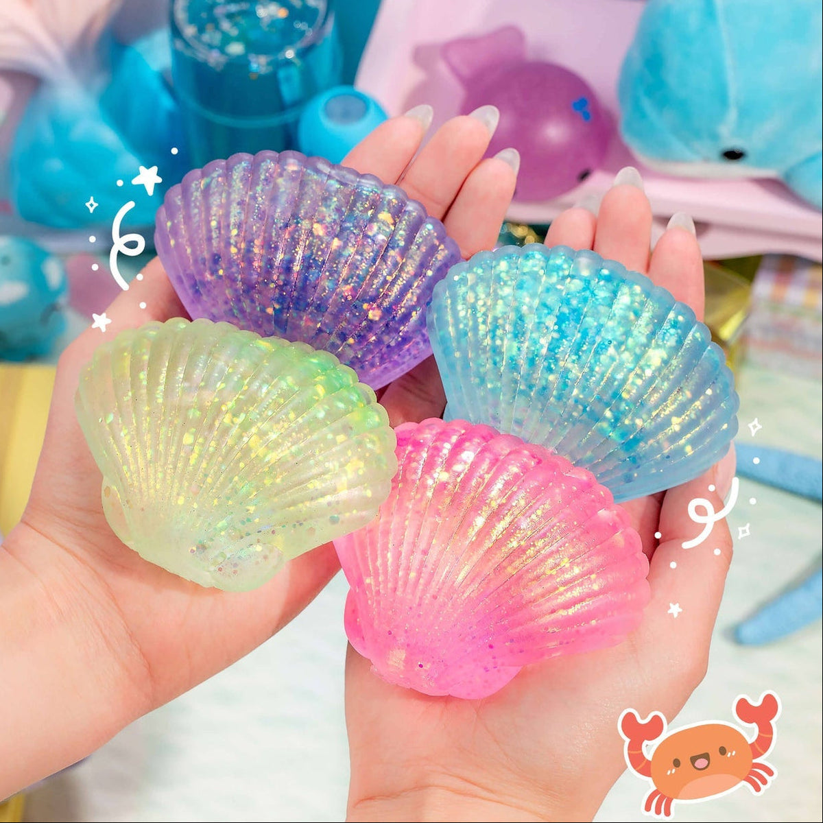 Seashell Vaseline Filled Squishy Toy