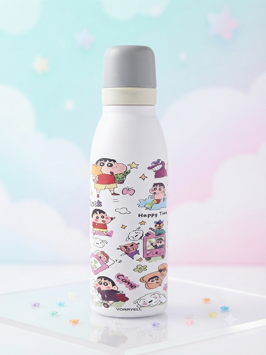 Shin-chan Fun & Stylish Steel Water Bottle (530ml)