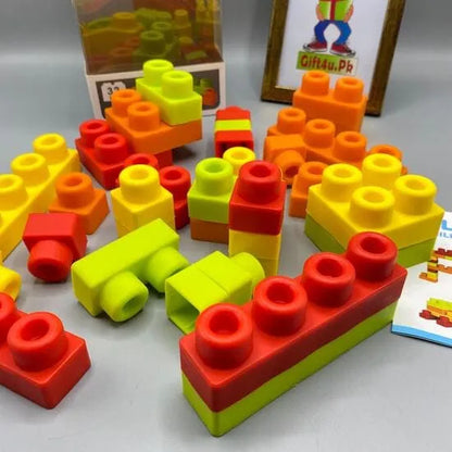 Baby Soft Silicon Big High Quality Building Blocks | 24 Pcs