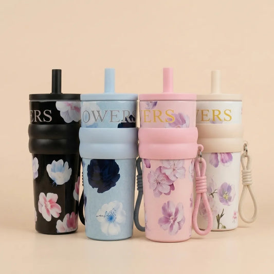 Stainless Steel Insulated Floral Tumbler