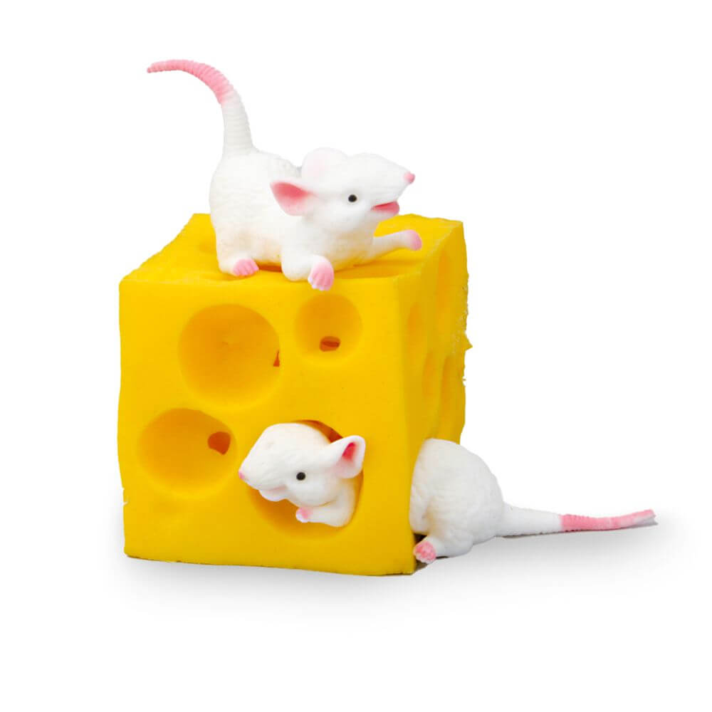 Stretchy Mouse And Cheese Fidget Toy