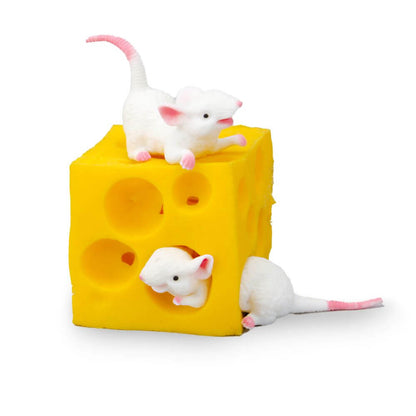 Stretchy Mouse And Cheese Fidget Toy