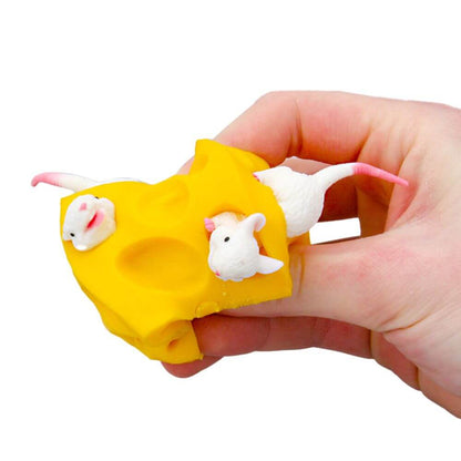 Stretchy Mouse And Cheese Fidget Toy