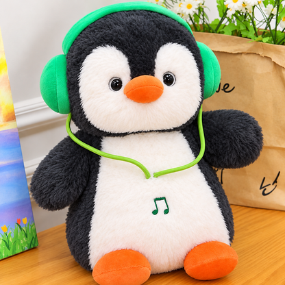 Viral Headphone Soft Fur Penguin Big Size Stuff Toy Plushie