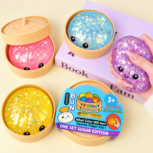 Vaseline Mini Glitter Dumpling Momos Squishy