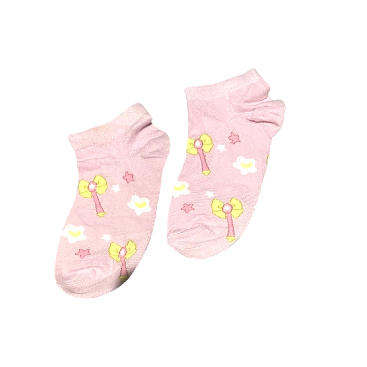 Pink Fairy Wand Ankle Socks