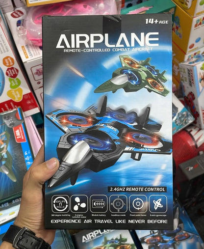 Remote Control Fighter Jet Airplane in ABS Plastic With 360 degree Flip