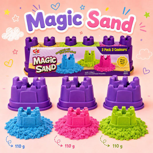 Magic Sand 3 Colors Pack | 330 Grams