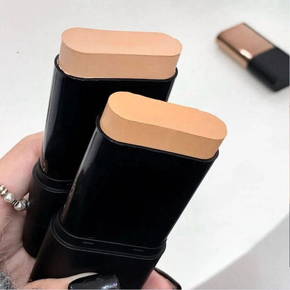 Korean 2-in-1 Lightweight Foundation Stick with Blending Brush