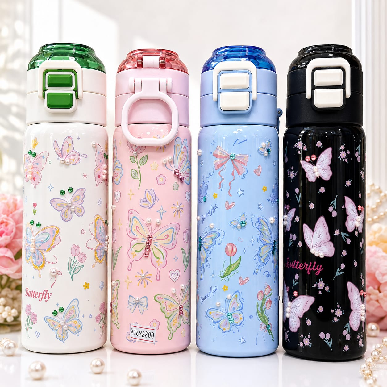 Pinteresty Butterfly Stainless Steel Water Bottle