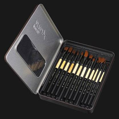 Premium Quality Artist Paint Brushes 12 Pcs