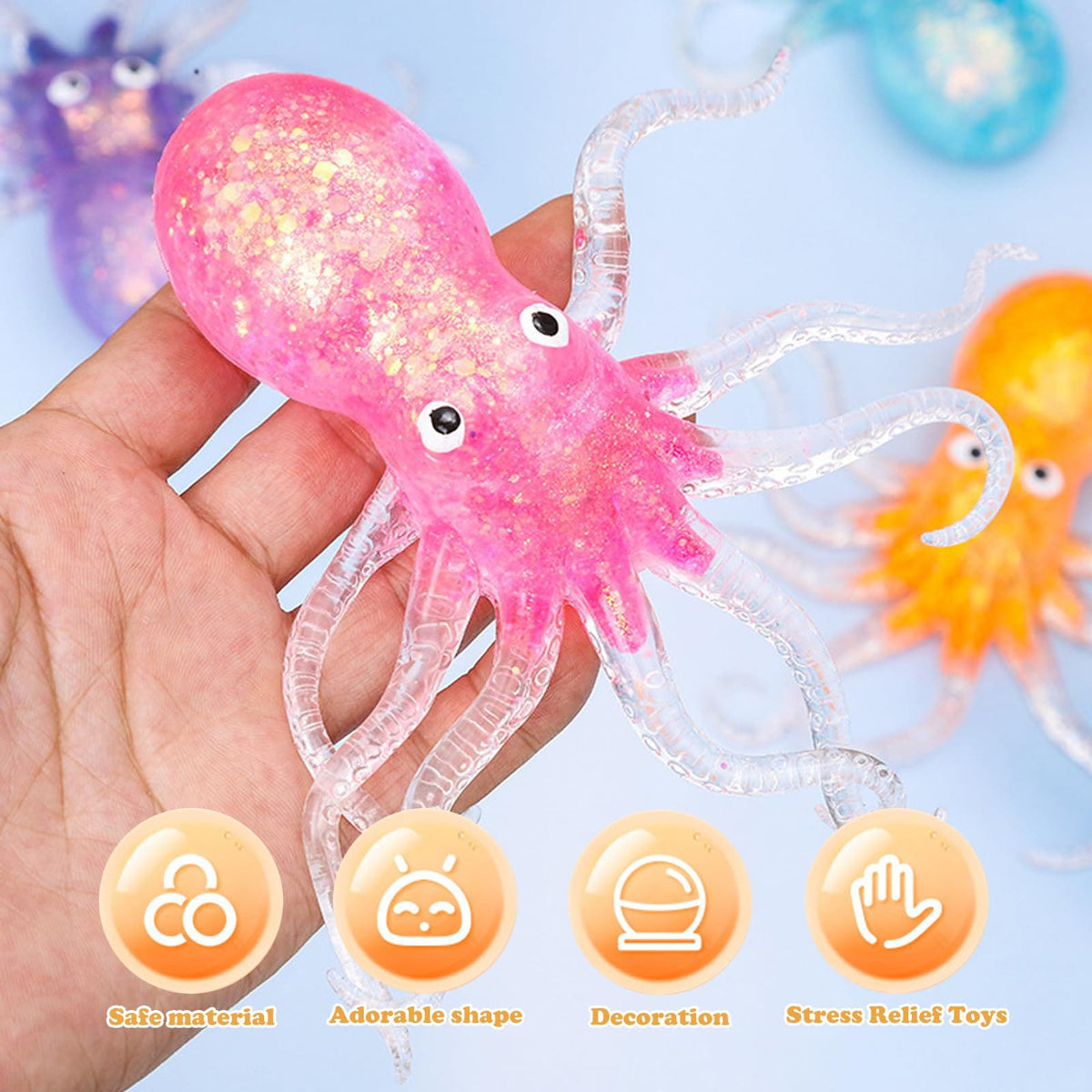 3D Octopus Squishy Toy