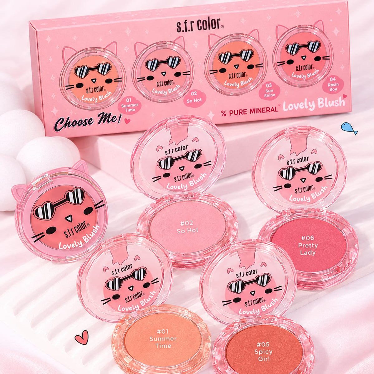 Hello Kitty Sweet Cheeks 4 in 1 Blush Gift Box