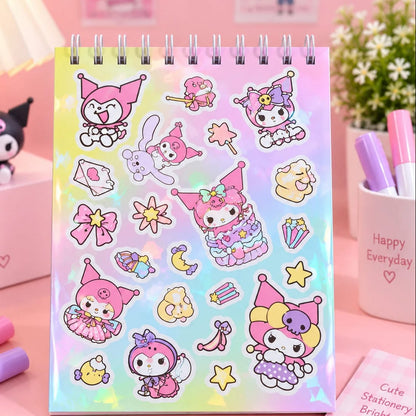 Kuromi Sticker Book and Notepad