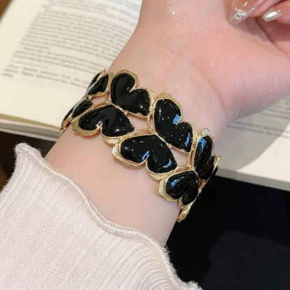 Butterfly Enamel Stainless Steel HandCuff