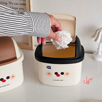Kawaii Desk Dustbin Trash Can